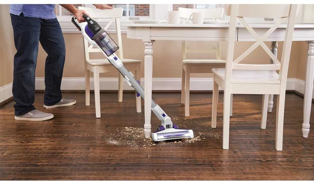 Black & Decker Juodas & Decker BHFEV1825CP lazdinis dulkių siurblys/elektrinė šluota 2 viename lazdinis dulkių siurblys Baterija Dry Bemaišis Baltas 2.5 Ah