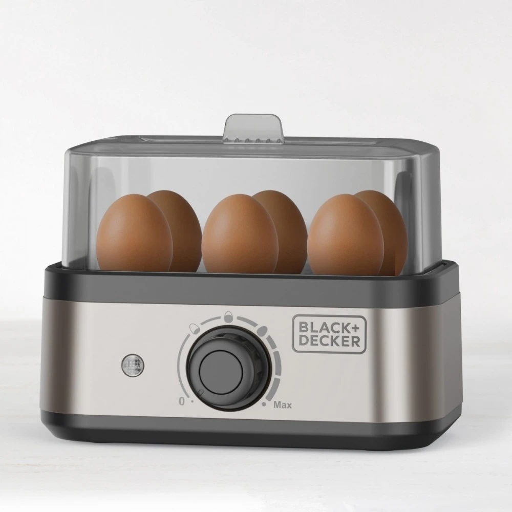 Black & Decker juodas+decker Juodas & Decker BXKS4800E 400 W 6-egg egg cooker