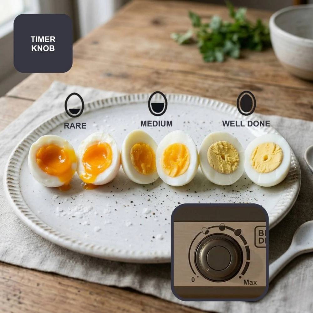 Black & Decker juodas+decker Juodas & Decker BXKS4800E 400 W 6-egg egg cooker