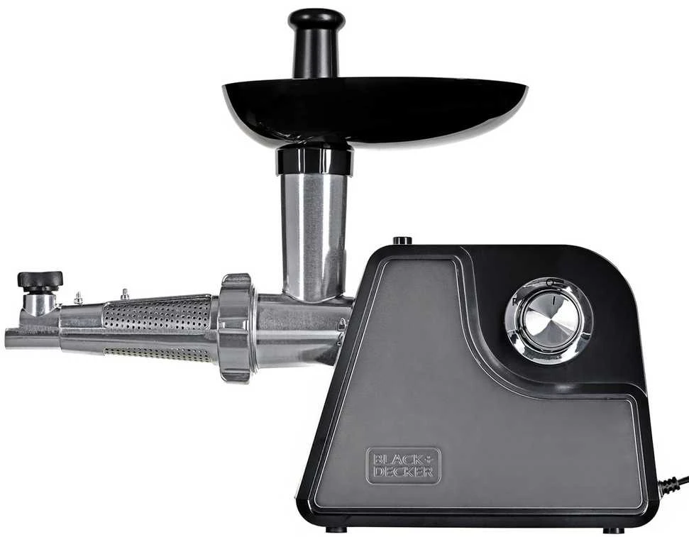 Mėsmalė Black & Decker Juodas & Decker skustuvas mėsai malti Juodas+DECKER BXMMA1000E ES9150020B (1000W, pilka spalva)