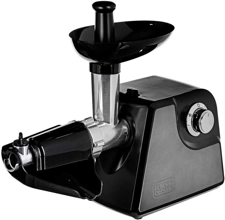 Mėsmalė Black & Decker Juodas & Decker skustuvas mėsai malti Juodas+DECKER BXMMA1000E ES9150020B (1000W, pilka spalva)
