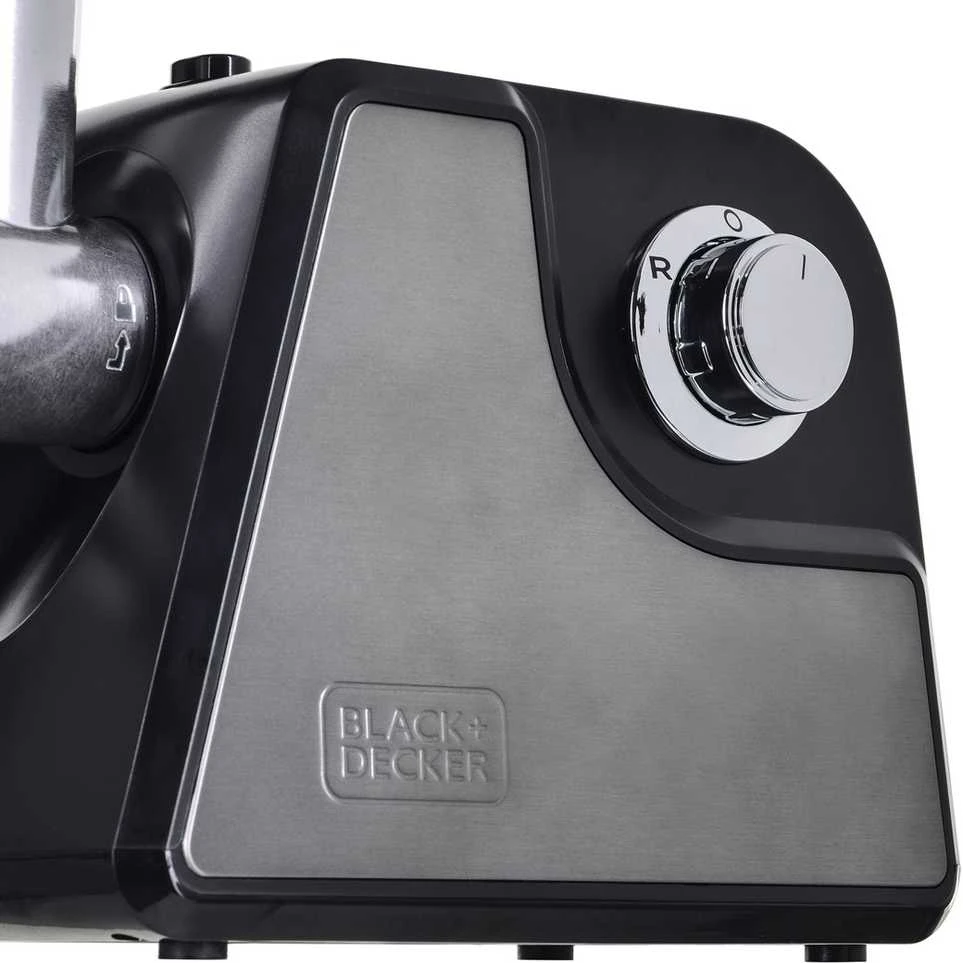 Mėsmalė Black & Decker Juodas & Decker skustuvas mėsai malti Juodas+DECKER BXMMA1000E ES9150020B (1000W, pilka spalva)