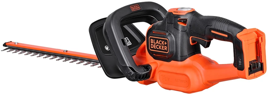Black & Decker Juodas & Decker Akumuliatorinės gyvatvorių žirklės GTC18452PC 18V 2Ah 45 cm, Juodas & Decker