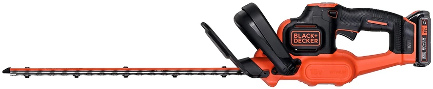 Black & Decker Juodas & Decker Akumuliatorinės gyvatvorių žirklės GTC18452PC 18V 2Ah 45 cm, Juodas & Decker