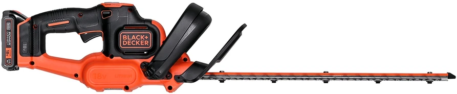 Black & Decker Juodas & Decker Akumuliatorinės gyvatvorių žirklės GTC18452PC 18V 2Ah 45 cm, Juodas & Decker