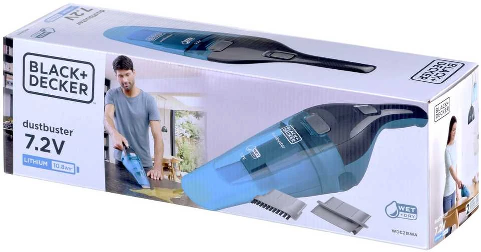 Black & Decker Šlapio ir sauso namų dulkių siurblys 7.2v wdc215wa juodas+decker