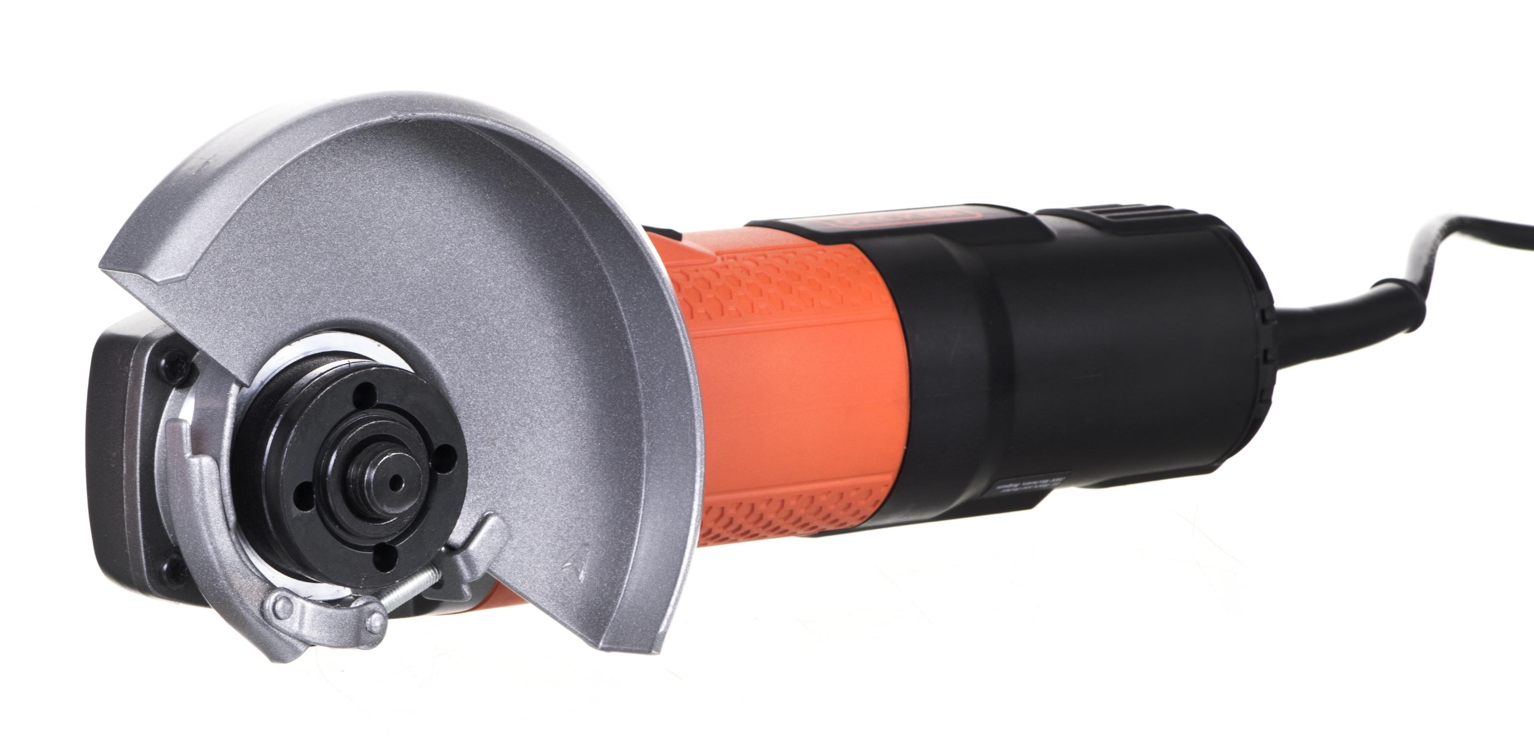 Black & Decker Juodas + DECKER 125 mm 800 W kampinis šlifuoklis BEG120-QS