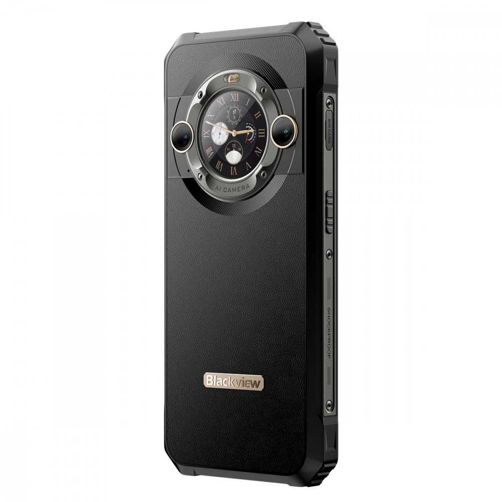 Blackview BL9000 5G 6.78" Corning 7th FHD+IPS 1080x2460 120Hz, 12GB/512GB, MT6891Z aštuonių branduolių 2.6GHz procesorius, 50MP priekinė/13MP+50MP galinė kamera, NFS, Harman Audio EFX, pirštinių režimas, 8800mAh baterija, C tipo, Android 13, dvi SIM kortelės, SD kortelės lizdas, Interstellar Juodas