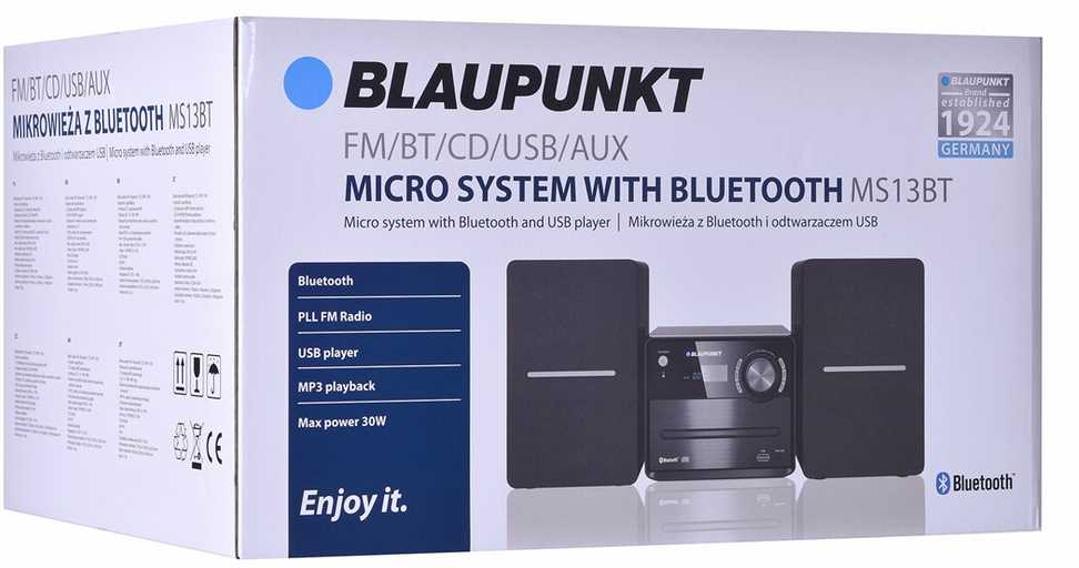 Muzikinis centras Blaupunkt MS13BT mikrobangų krosnelė