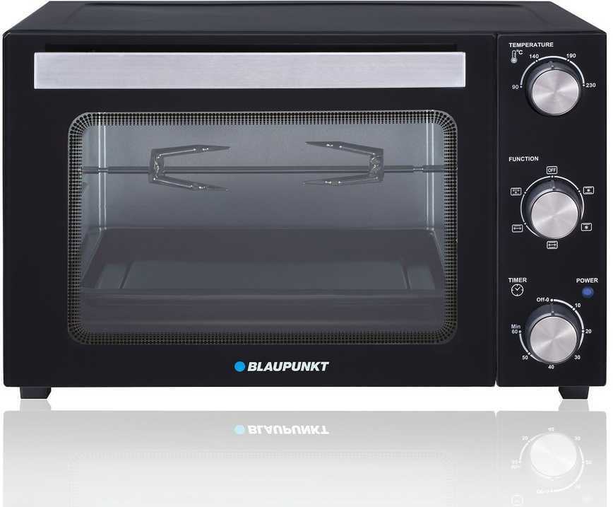 Elektrinė krosnelė Mini orkaitė blaupunkt eom601 (rankenėlė; 1800w; juoda)