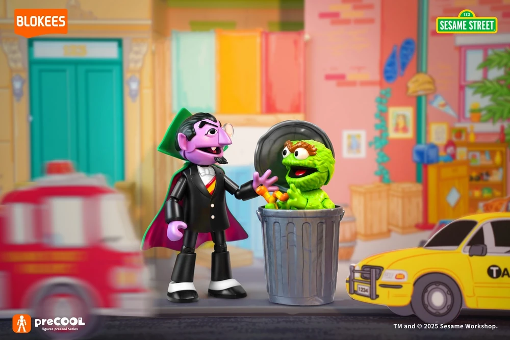 Blokees SESAME STREET FIGURES KALADĖLĖS prevěsinamos S1 - Grafas Von Grafas
