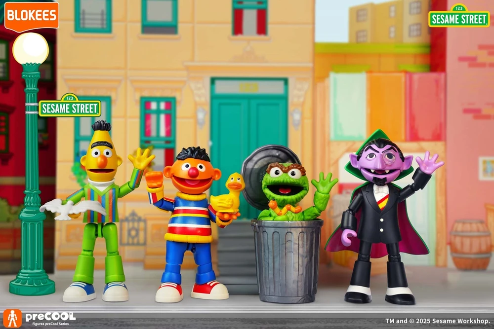 BLOKEES SESAME STREET FIGURES prieš ŠALDYMĄ S1 - OSKARAS