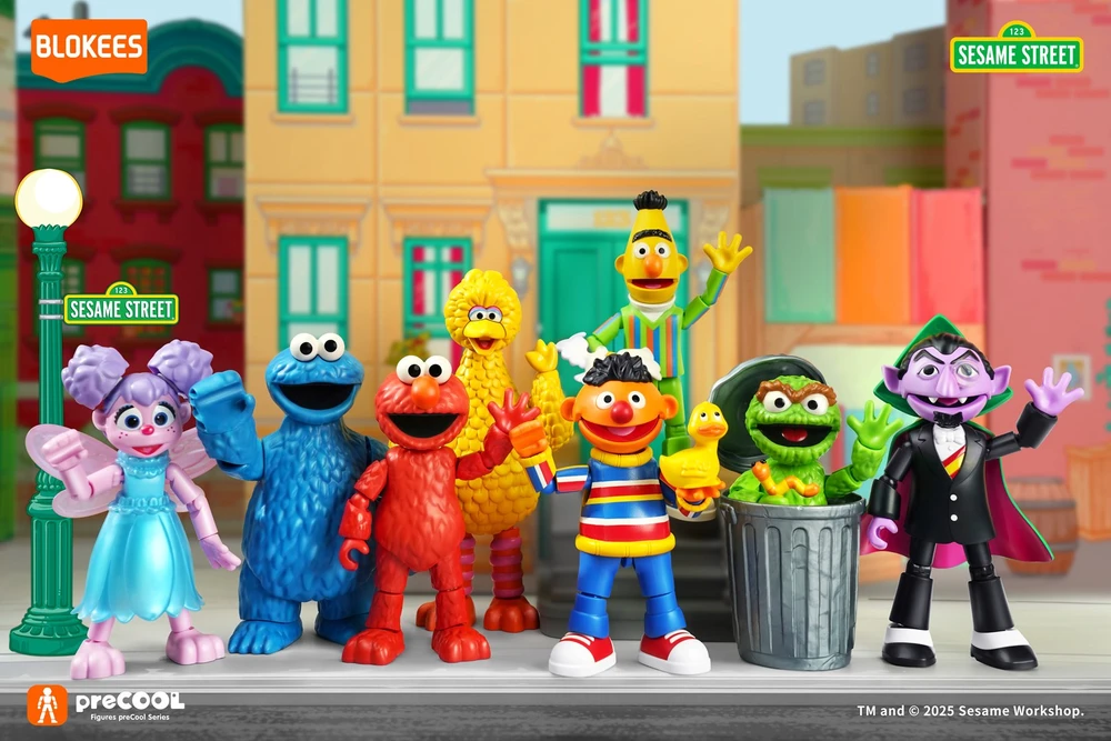BLOKEES SESAME STREET FIGURES prieš ŠALDYMĄ S2 - ABBY