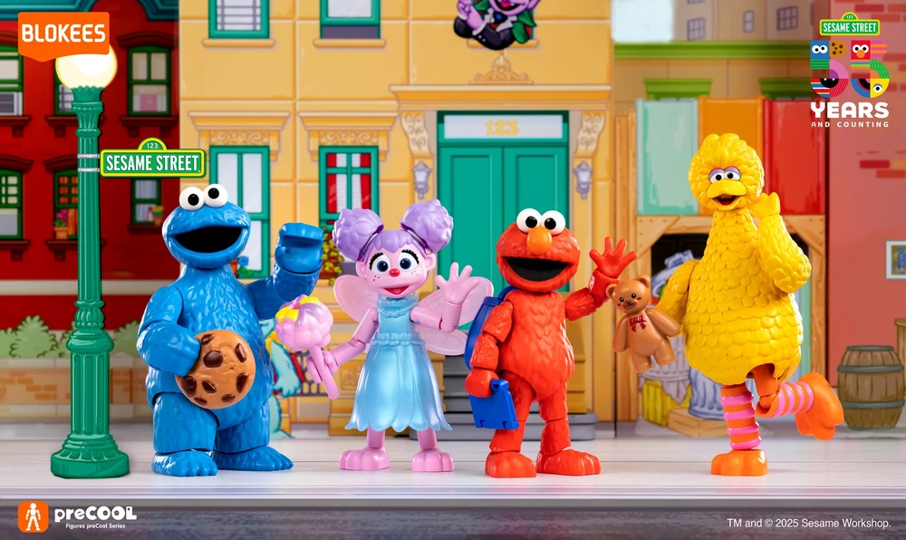 BLOKEES SESAME STREET FIGURES prieš ŠALDYMĄ S2 - ABBY