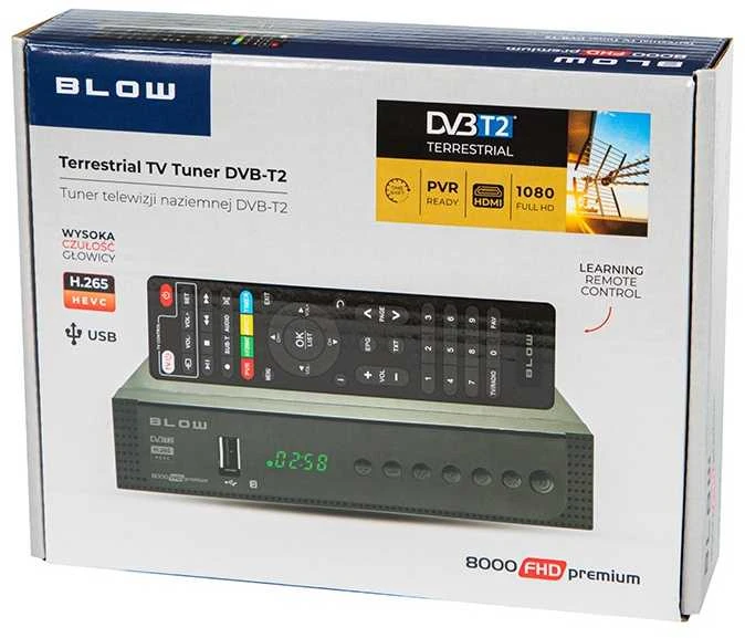 DVB-T2 imtuvo dekoderis BLOW 8000FHD PREMIUM