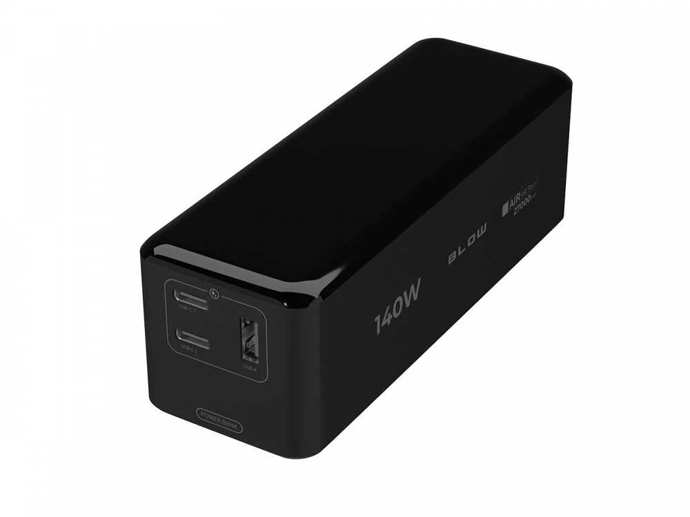 „Blow“ išorinė baterija 27000 mAh PD 140 W, juoda, air99.9