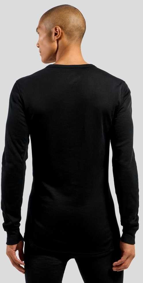 Odlo BL TOP crew neck l/s ACTIVE WARM ECO men's T-shirt, dydis M, juodas