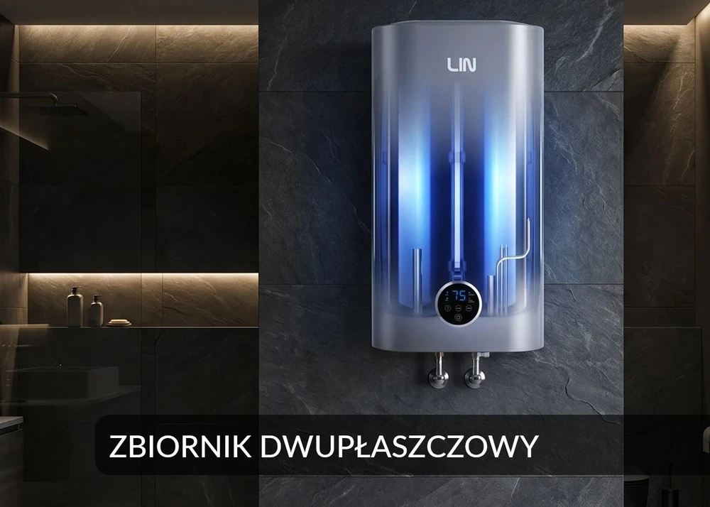LIN LIFVD1SMGY 80L išmanusis elektrinis vandens šildytuvas, pilkas, su WiFi