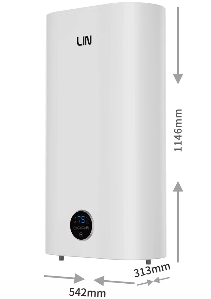 LIN LIFVD1SMWH 100L UNIVERSAL elektrinis vandens šildytuvas, baltas, su WiFi
