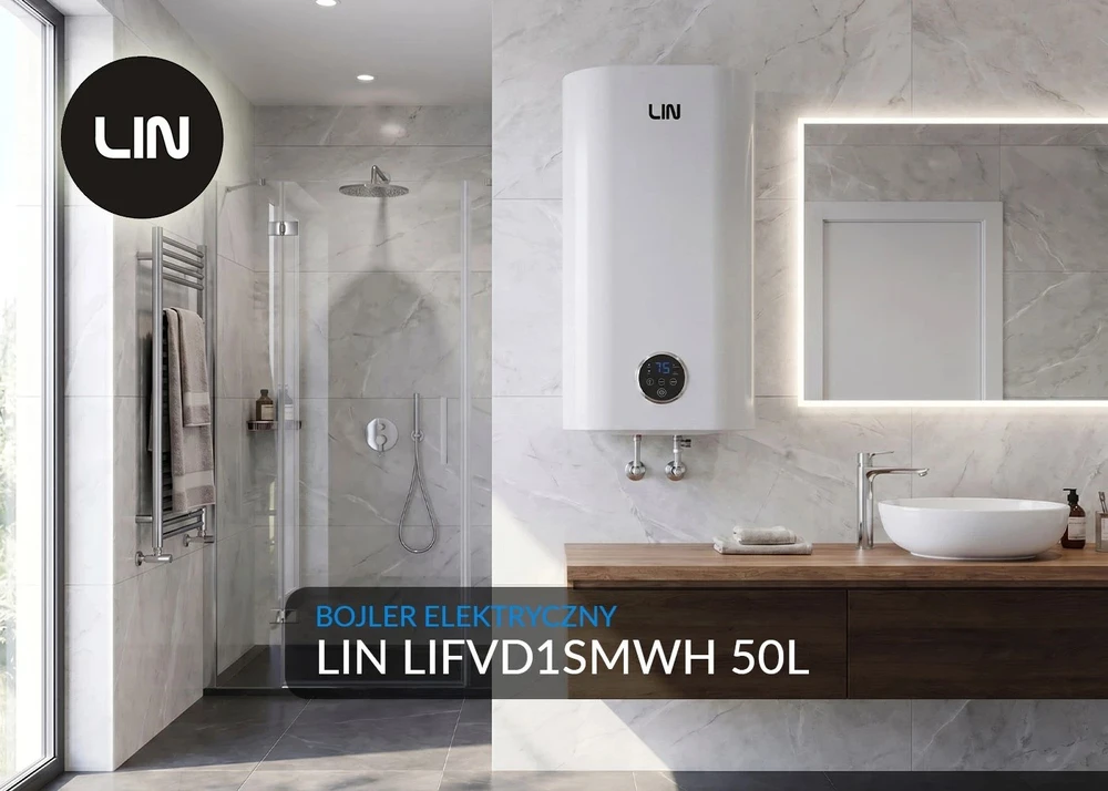 Elektrinis vandens šildytuvas LIN LIFVD1SMWH 50L SMART baltas