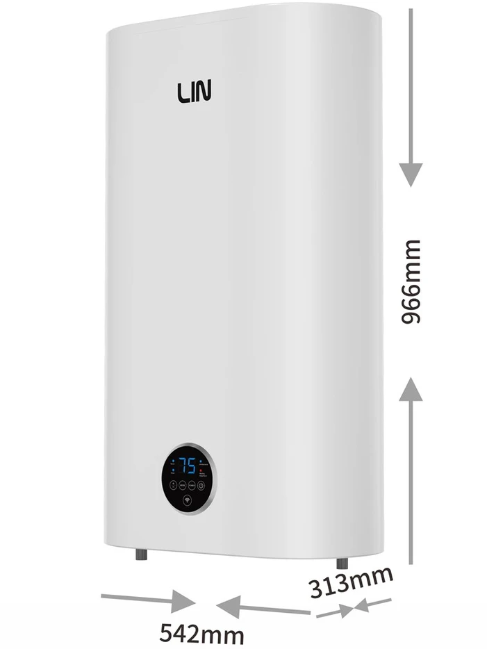 lin A05dd LIFVD1SMWH 80L UNIVERSAL baltas elektrinis vandens šildytuvas su WiFi