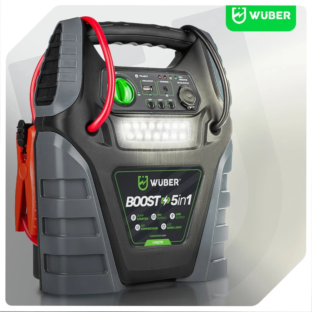 5-in-1 booster compressor with jump starter W14270 WUBER
