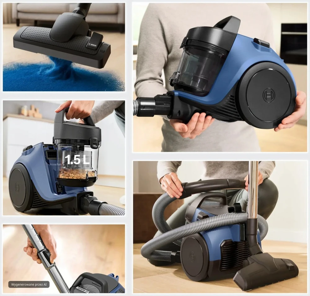 Bosch Dulkių siurblys be maišelio serie 2 bgc05lbu2