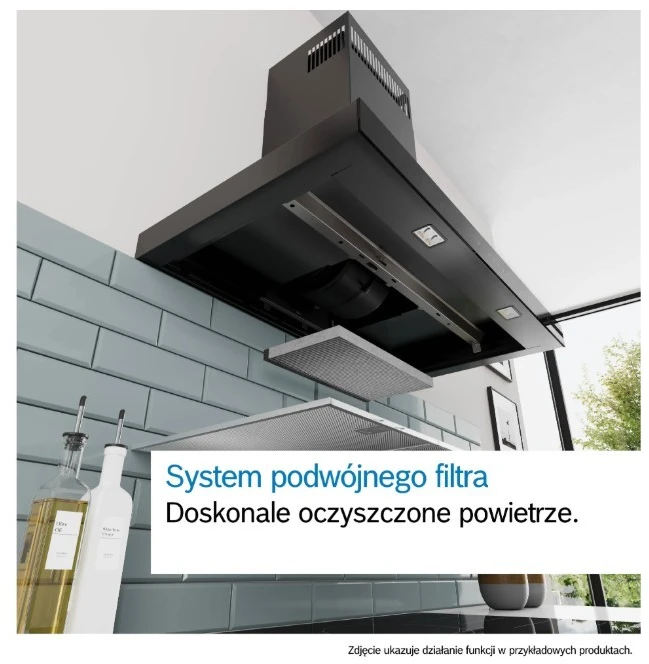 Bosch Serie 4 DWB95CC60 gartraukis Wall-mounted Juodas 594 m³/h