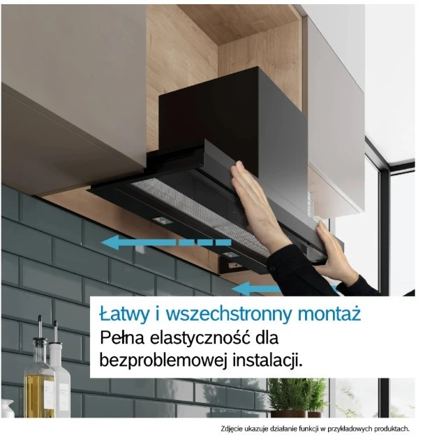 Bosch DBB85CC60 gartraukis Built-in Juodas 582 m³/h