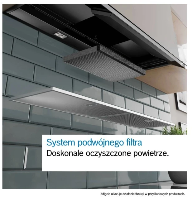 Bosch DBB85CC60 gartraukis Built-in Juodas 582 m³/h