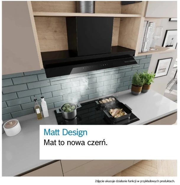 Bosch DBB85CC60 gartraukis Built-in Juodas 582 m³/h