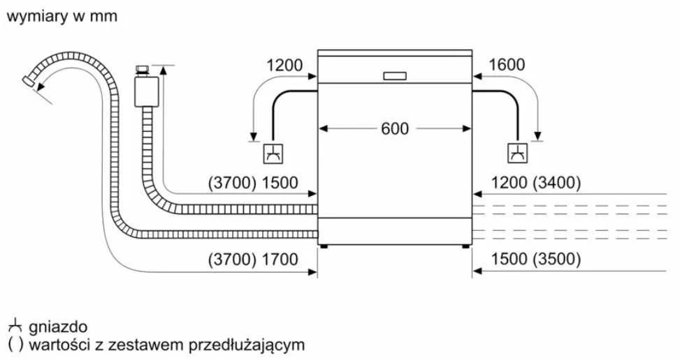 Bosch Serie 4 SMS4HVW14E indaplovė Laisvai pastatoma 14 vietų C