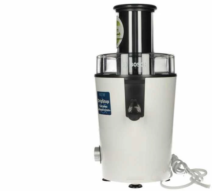 Sulčiaspaudė Juicer | Bosch | MES25A0 | Type Centrifugal juicer | Juodas/Baltas | 700 W | Extra large fruit input | Greičių skaičius 2