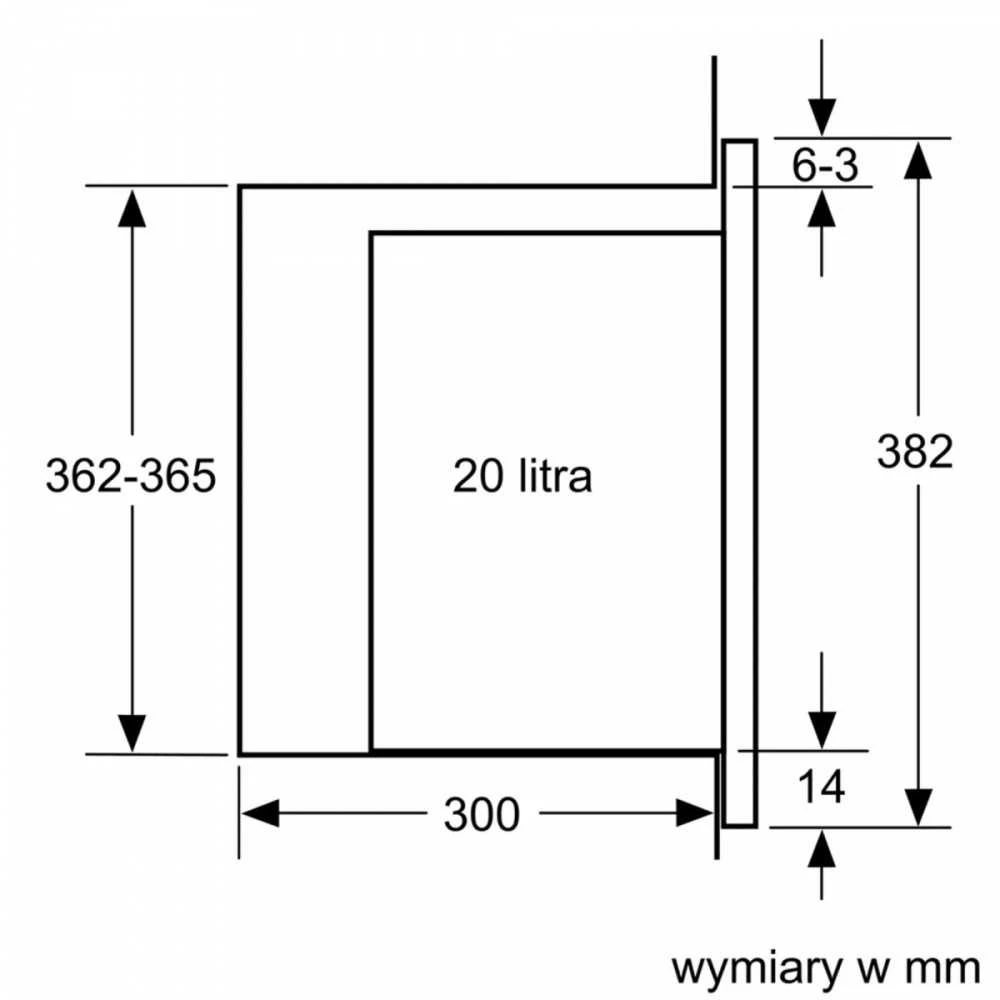 Įmontuojamoji mikrobangų krosnelė Bosch Serija 4 BFL520MB0