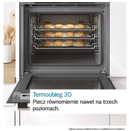 Bosch Serie 4 HBA372EB4 orkaitė 71 L 3600 W Juodas