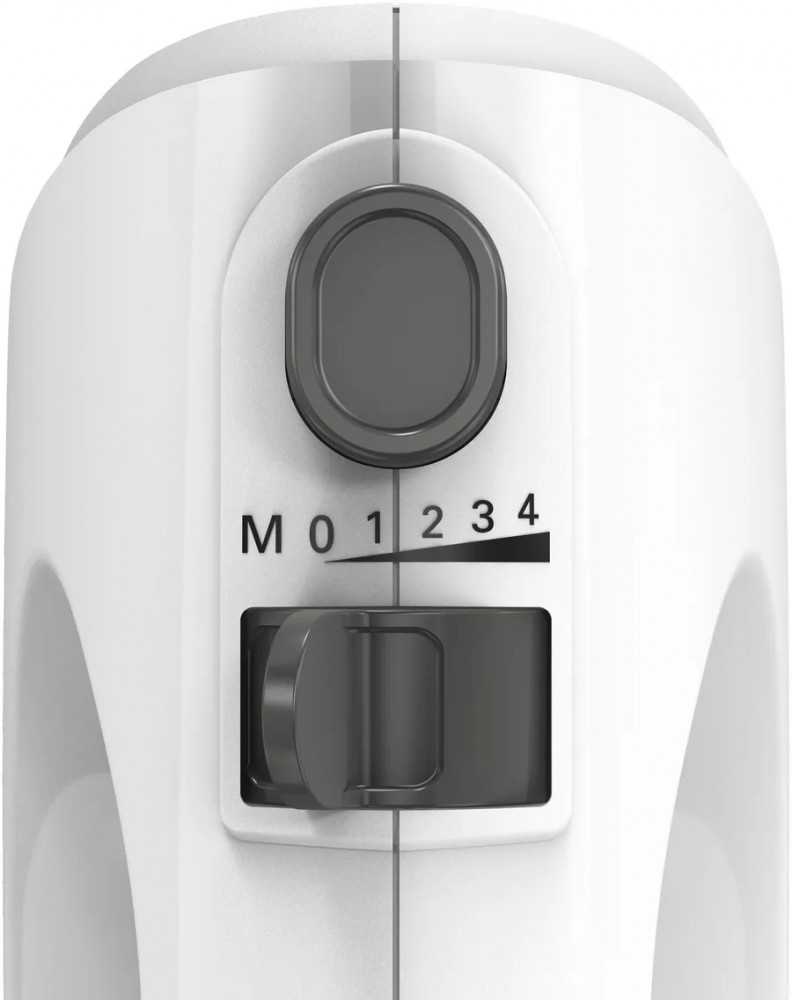 Bosch MFQ24200 Rankinis maišytuvas, CleverMixx, 400 W, Baltas, šiaušto nerūdijančio plieno
