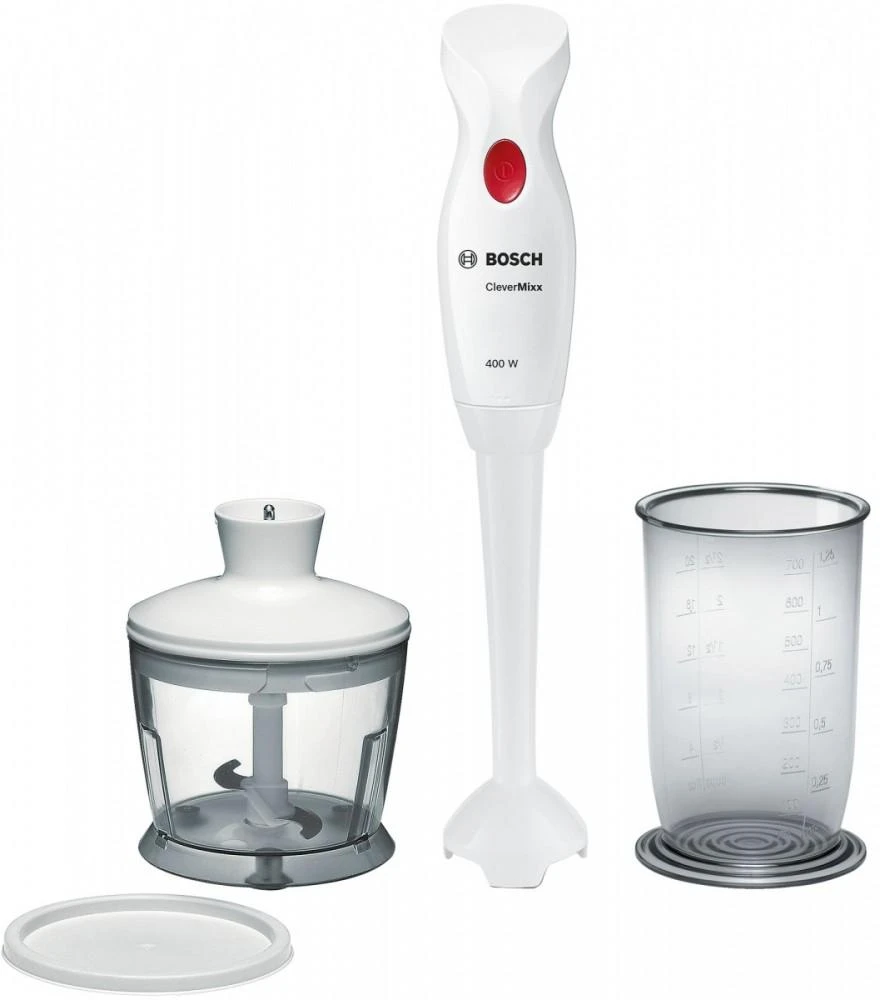 Bosch MSM14200 Rankinis trintuvas, CleverMixx, 400 W, Baltas, giliai raudona