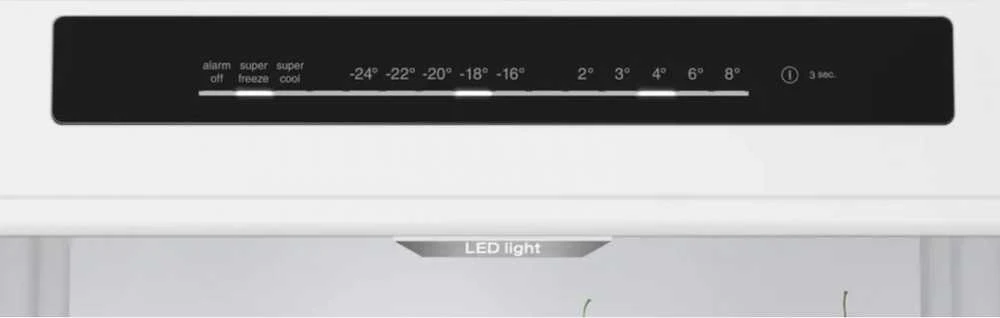 Bosch KGN39VXBT Serija 4, Laisvai statomas šaldytuvas-šaldiklis su šaldiklio skyriumi apačioje, 203 x 60 cm, Juodas stainless steel