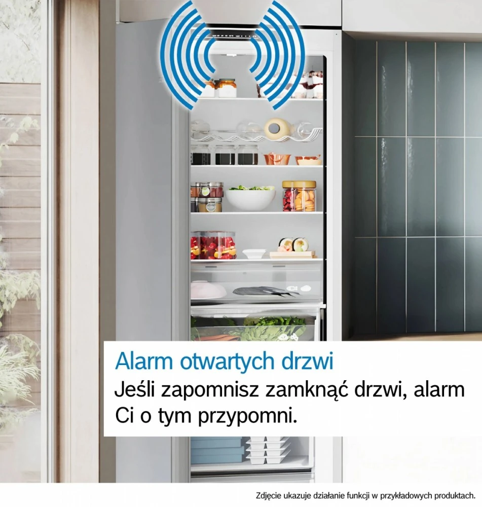 Įmontuojamas šaldytuvas Bosch KIV86VFE1 4 serija, Baltos spalvos