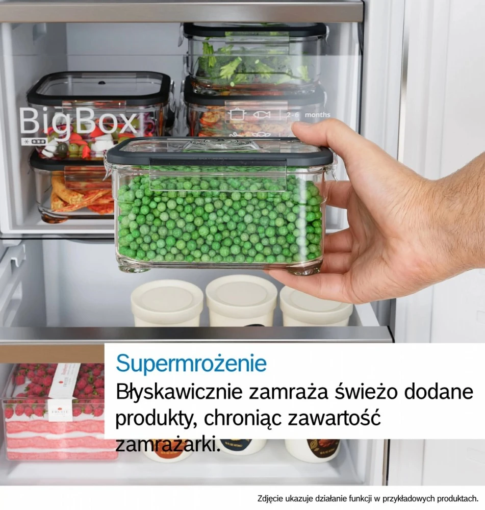 Įmontuojamas šaldytuvas Bosch KIV86VFE1 4 serija, Baltos spalvos