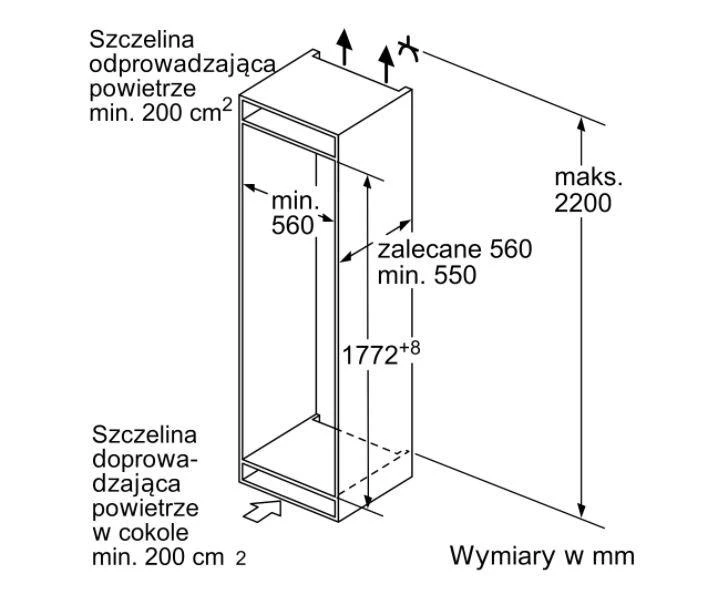 Šaldytuvas BOSCH KIS86AFE0