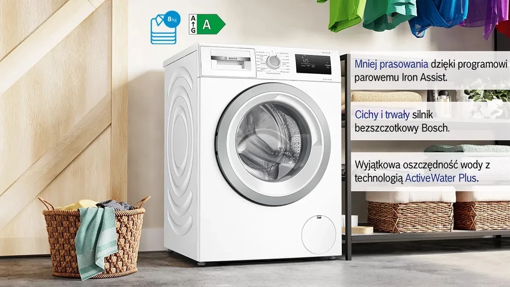 Skalbimo mašina BOSCH WAN2405BPL 8kg 1200 aps./min.