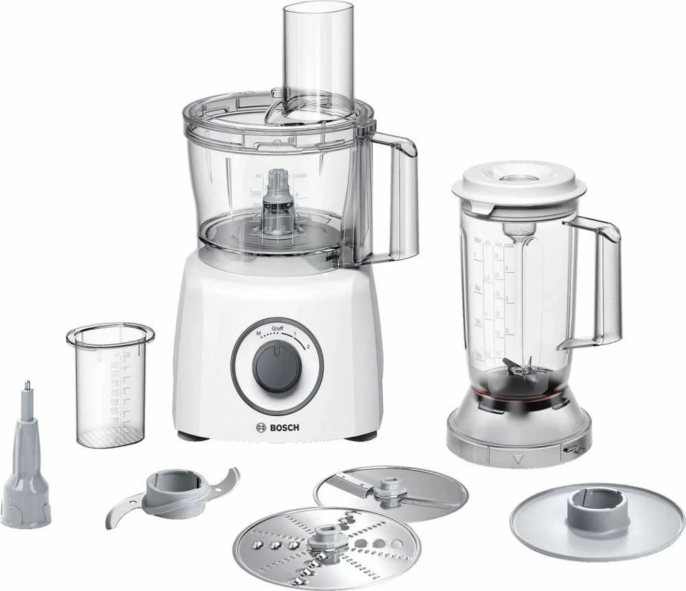 Virtuvinis kombainas Bosch MCM3200W Virtuvės kombainas, MultiTalent 3, 800 W, Baltas, Baltas