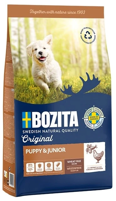 Bozita Original Puppy & Junior Vištiena- sausas maistas šuniui - 12 kg