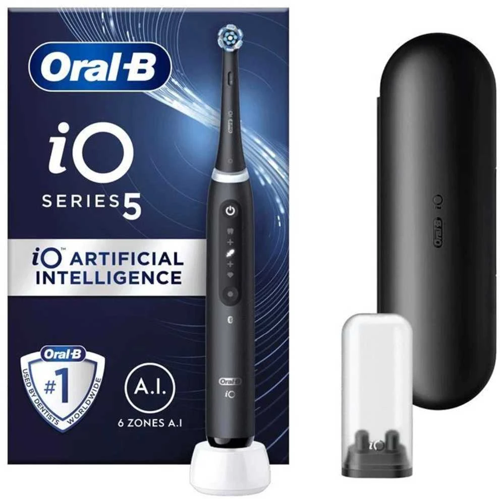 Braun iOG5.1B6.2DK Oral-B iO5 Elektrinis Dantų Šepetėlis Matt Juodas