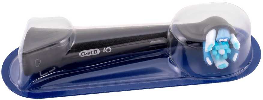 Elektrinis dantų šepetėlis Oral-B iO Series 4, juodos spalvos