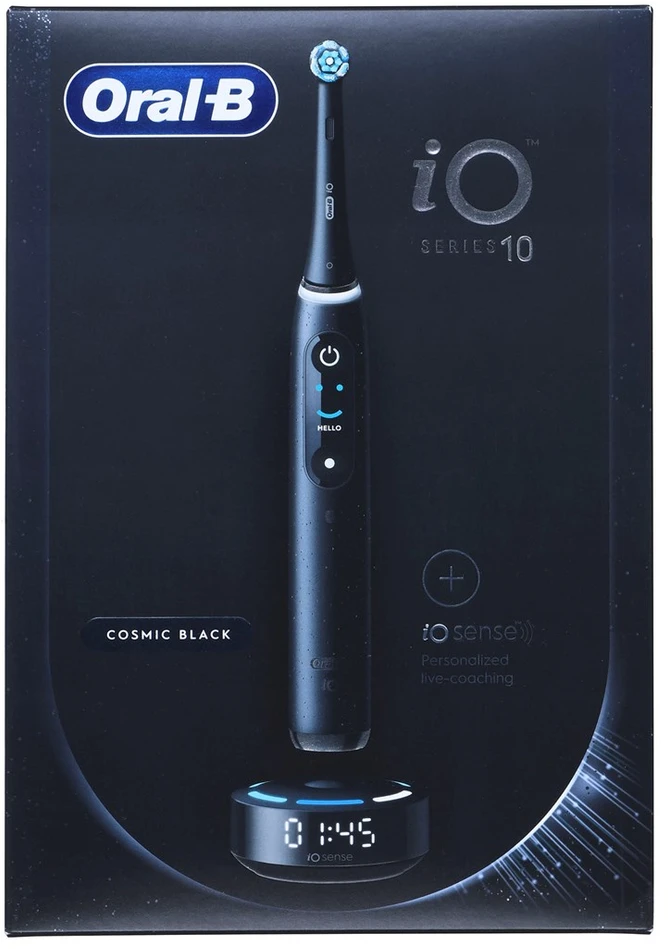 Elektrinis dantų šepetėlis Braun Oral-B iO Series 10, Juodos spalvos