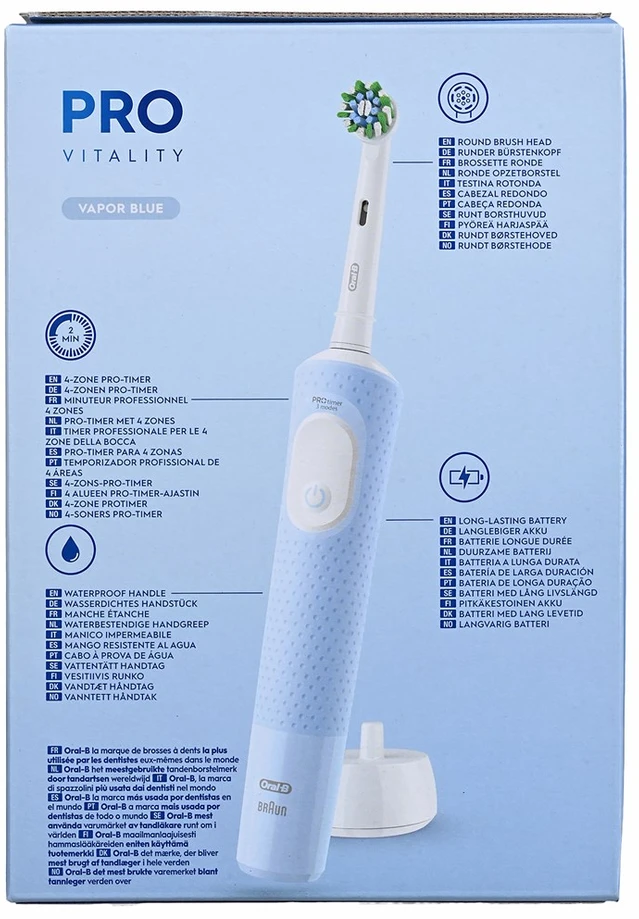 Dantų šepetėlis Braun Oral-B Vitality Pro D103 Duo juoda/violetinė