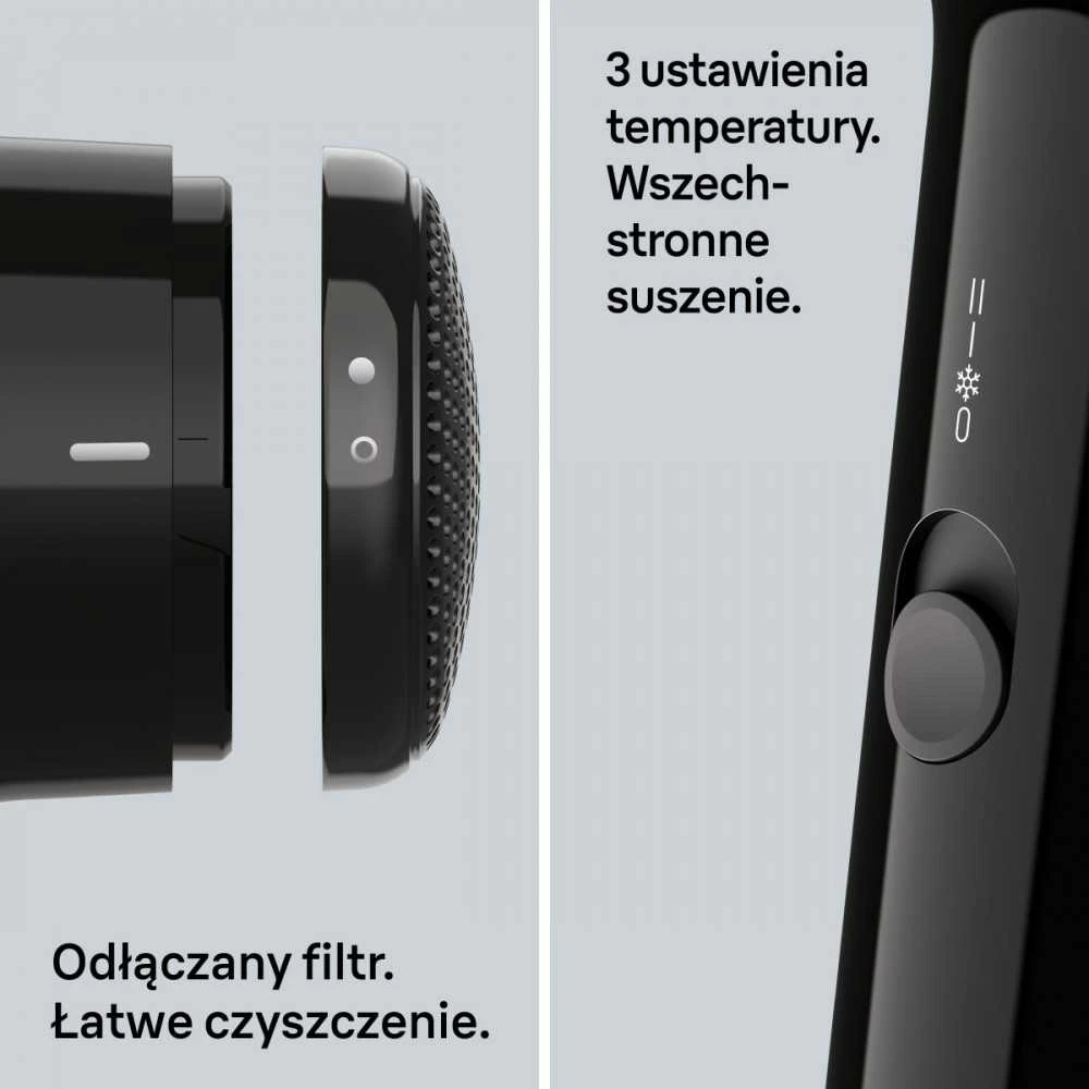 Plaukų džiovintuvas Braun BRHD150E juoda