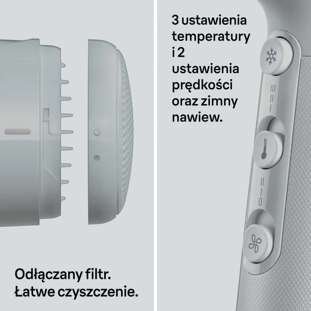 Plaukų džiovintuvas Braun BRHD211E pilka
